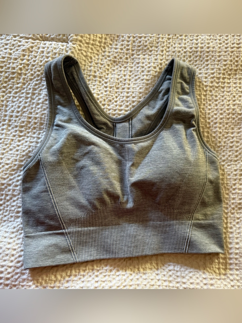 all in motion Gray Seamless Racerback Sports Bra